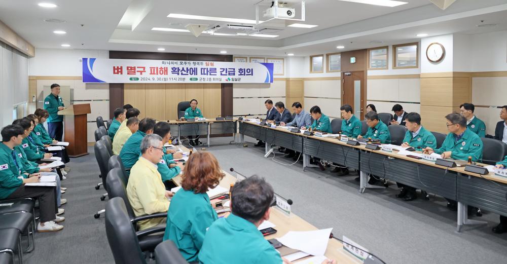 임실군, 벼멸구 피해 농가에 재난지원금 지급