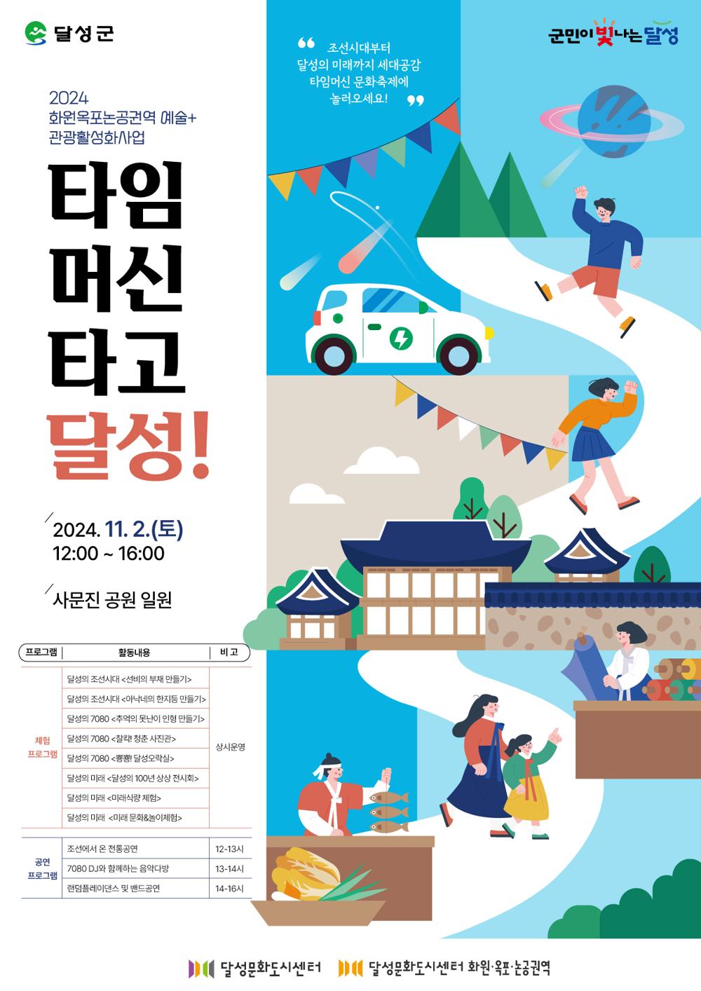 달성문화도시 '타임머신타고 달성' 개최