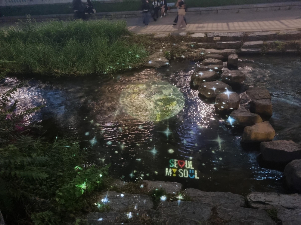 '반딧불빛과 달빛 낭만적 야경' 청계천 산책로 경관조명 설치