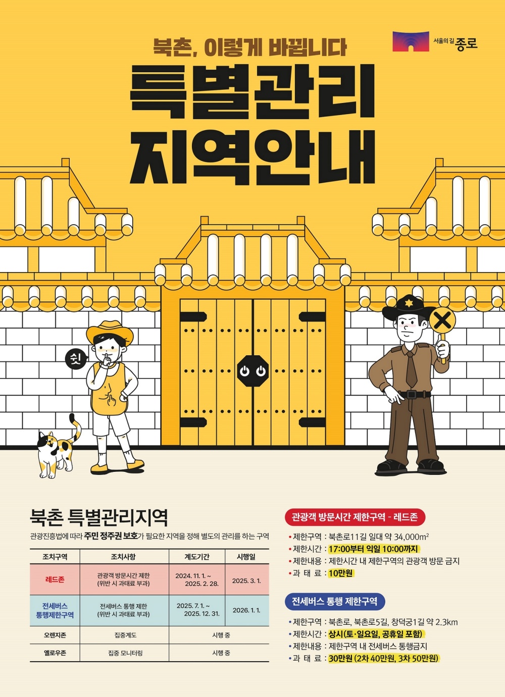 북촌, 관광객 방문시간 제한 시행… '저녁이 있는 삶' 돌려준다