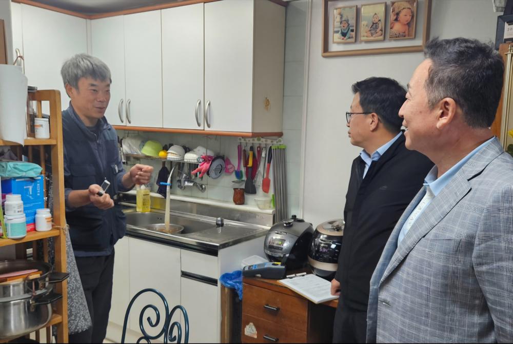 서산시, 옥내배관 진단 세척사업 완료