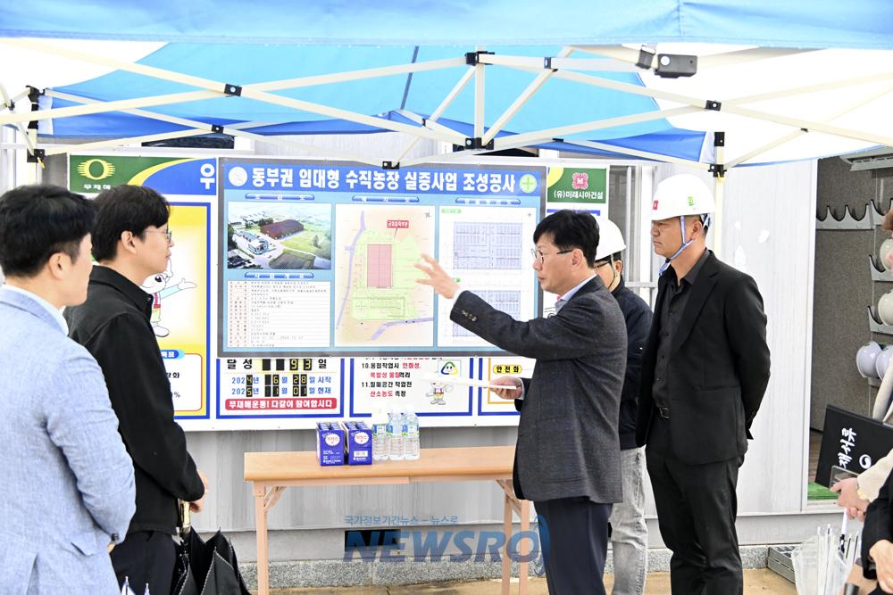장수군, 지역특화 임대형 스마트팜 조성사업 현장 점검