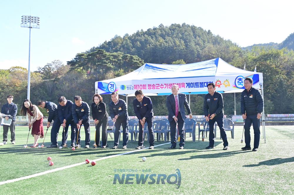 제10회 청송군수기 생활체육 게이트볼대회 성료
