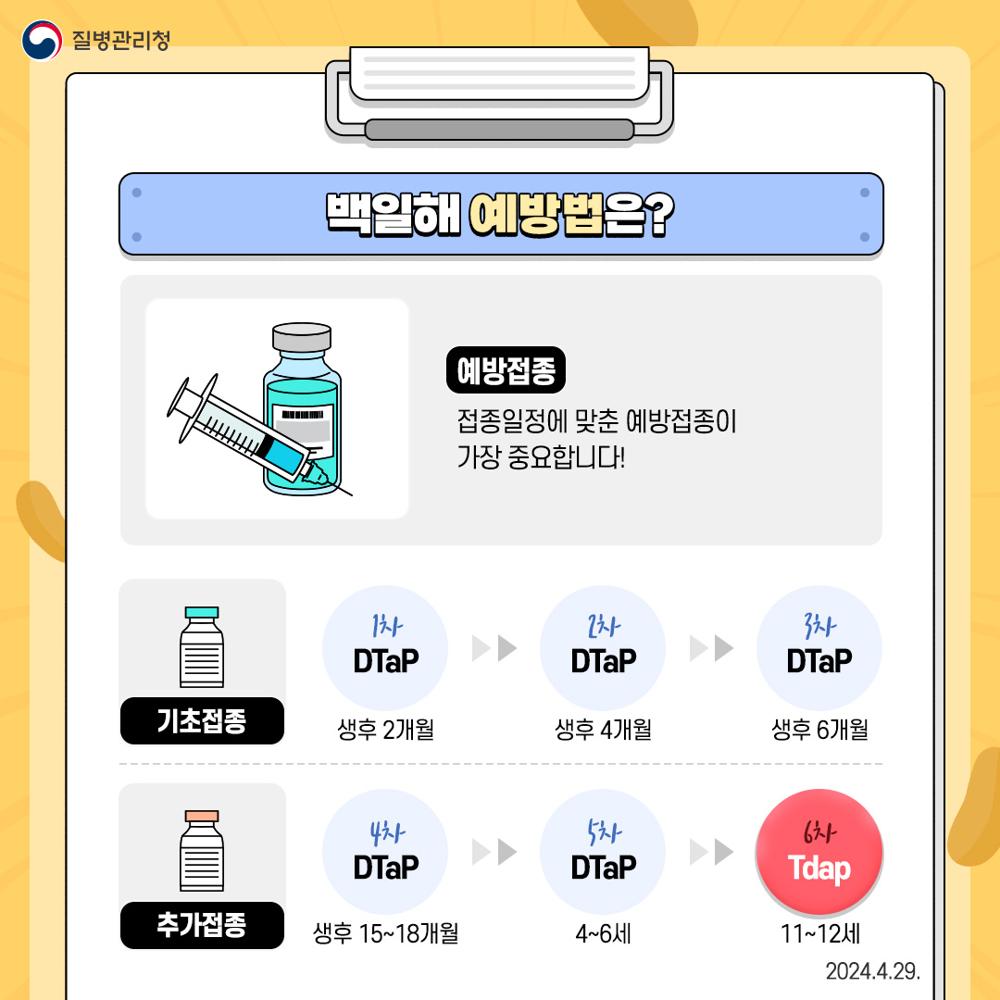 화순군, 백일해 환자 증가 추세에 영유아·임신부 예방접종 당부