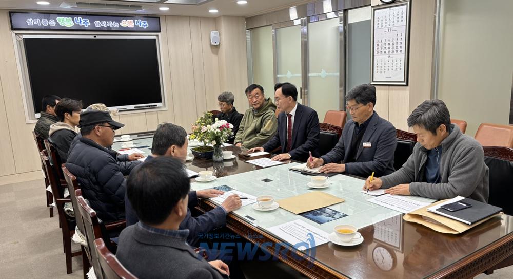 나주시, 배 일소피해 농가 지원책 마련 논의