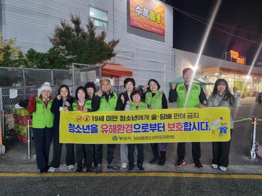 삼성동 청소년지도위원, 청소년 유해환경 점검 단속