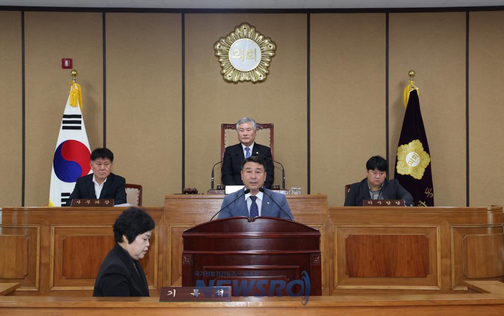 하동군의회 박희성 의원, 군민 불편 줄이는 도로 관리 방안 제안
