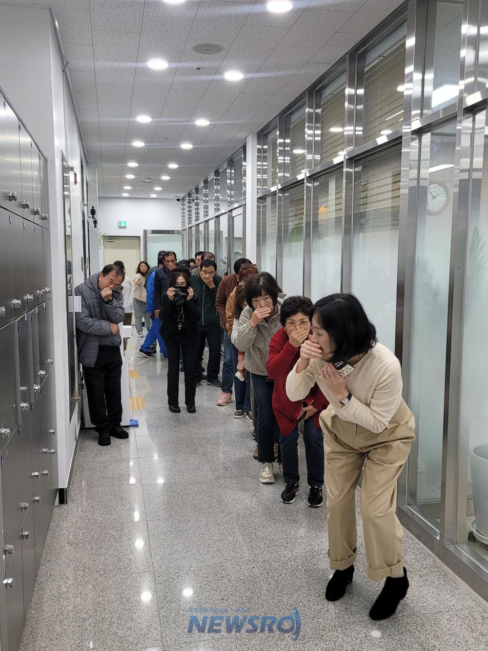 울산 동구, 노동자 지원센터 합동 소방 훈련 실시