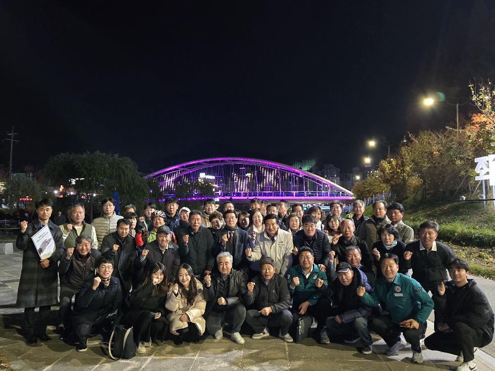 기장군, 좌광천 교량 경관조명 설치 사업 완료