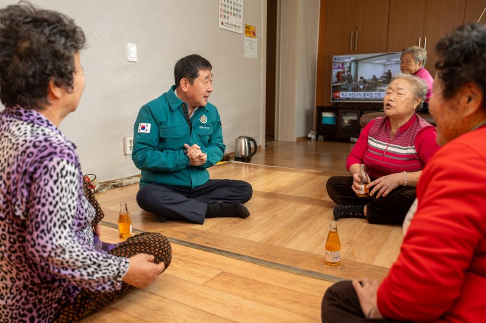 이재영 증평군수, 겨울철 한파 대비 한파쉼터 점검 나서