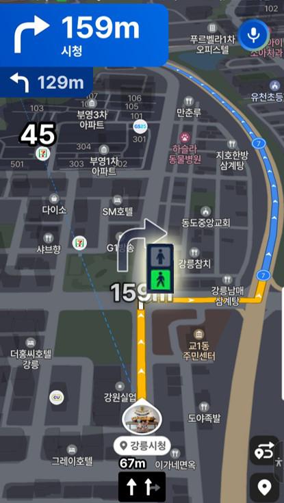 강릉시, 모든 교차로에서 청색·적색 신호 잔여 시간 확인 가능