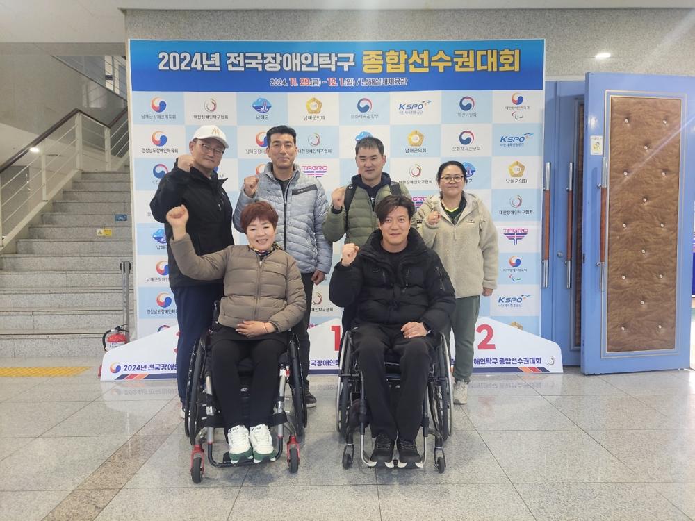 장수군장애인체육회 탁구선수단, 전국대회서 선전