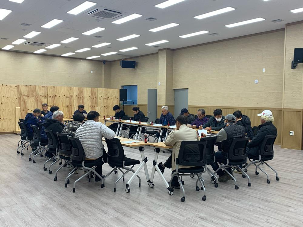 부안 하서면, 겨울철 폭설 대비 제설반 간담회 개최