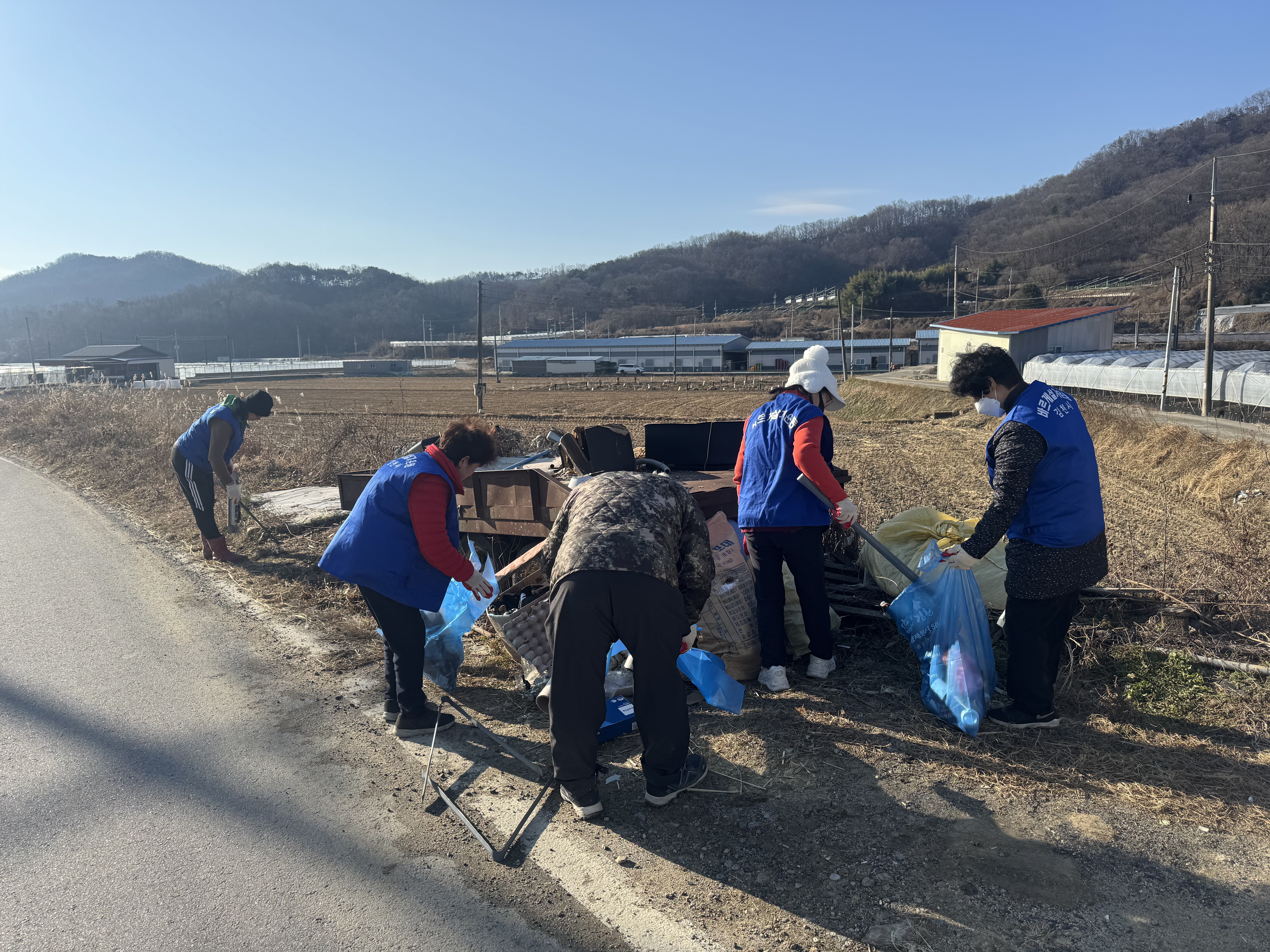 감문면 바르게, 연말맞이 환경정비 실시