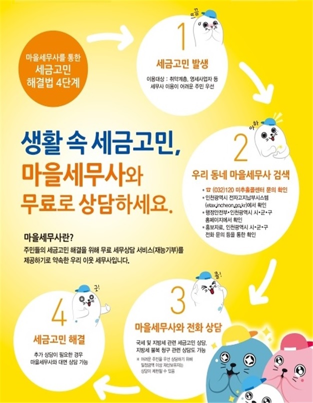 강화군, 생활 속 세금고민 마을세무사와 상담하세요!