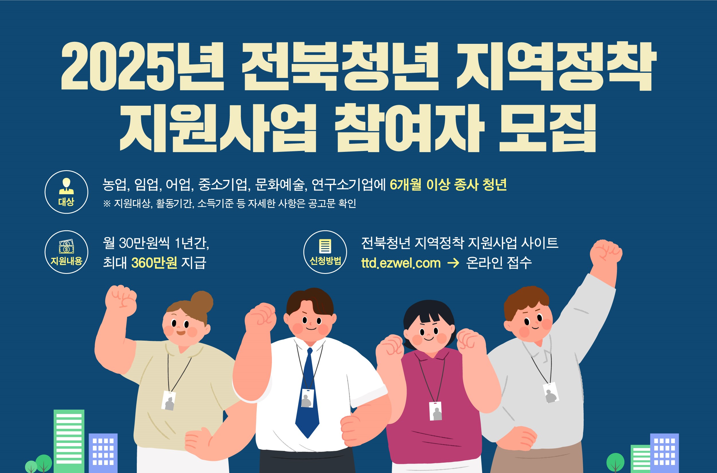 장수군, 전북청년 지역정착 지원사업 참여자 모집