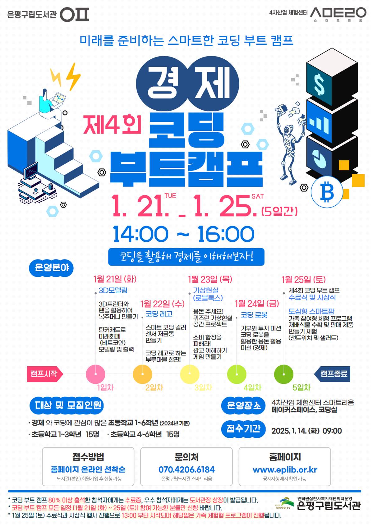경제와 코딩의 만남, 미래 교육의 시작…은평구립도서관, 제4회 겨울방학 코딩 부트 캠프 운영