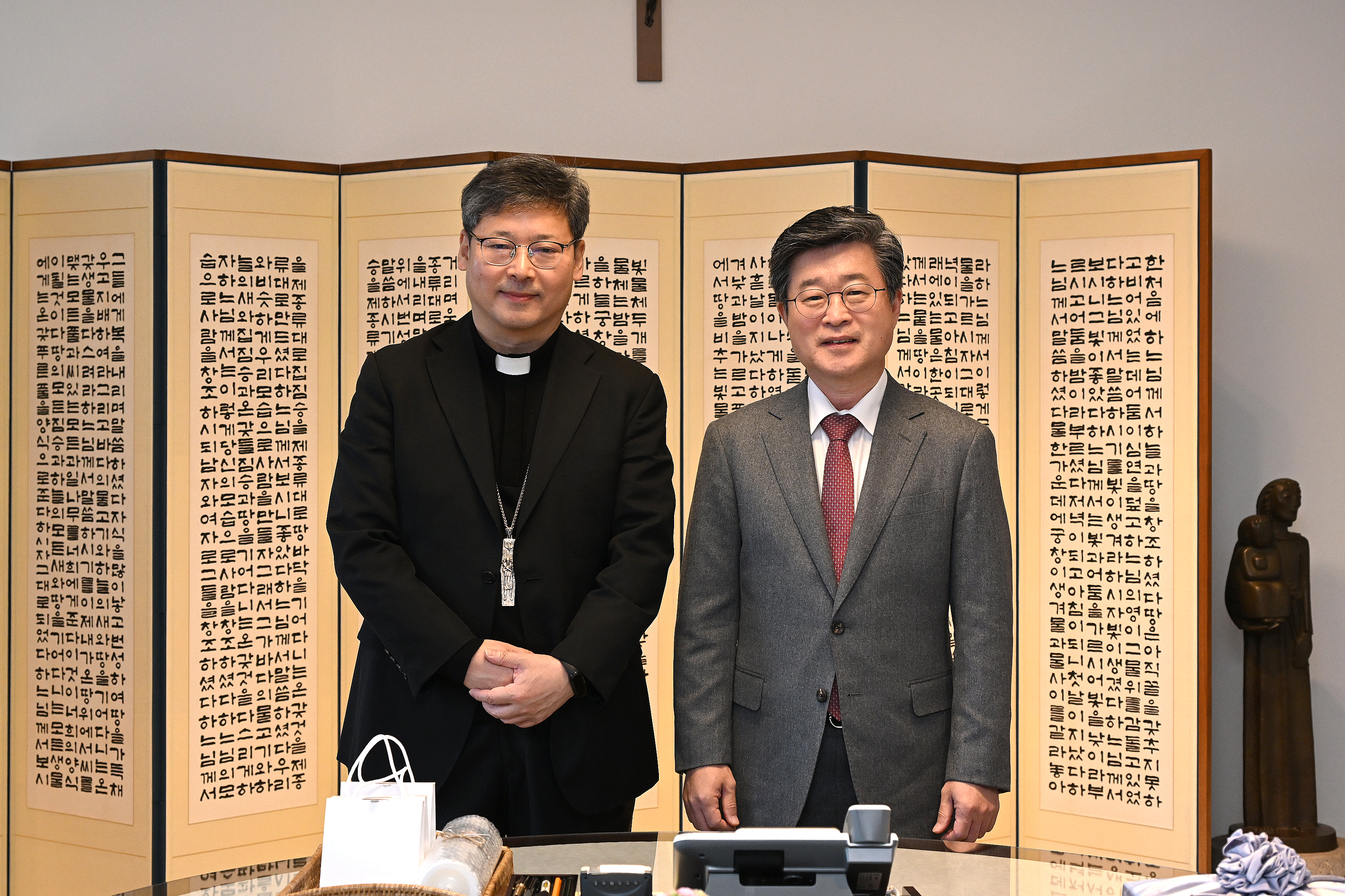 김길성 중구청장, 정순택 대주교 만나 지역사회 발전 협력 논의