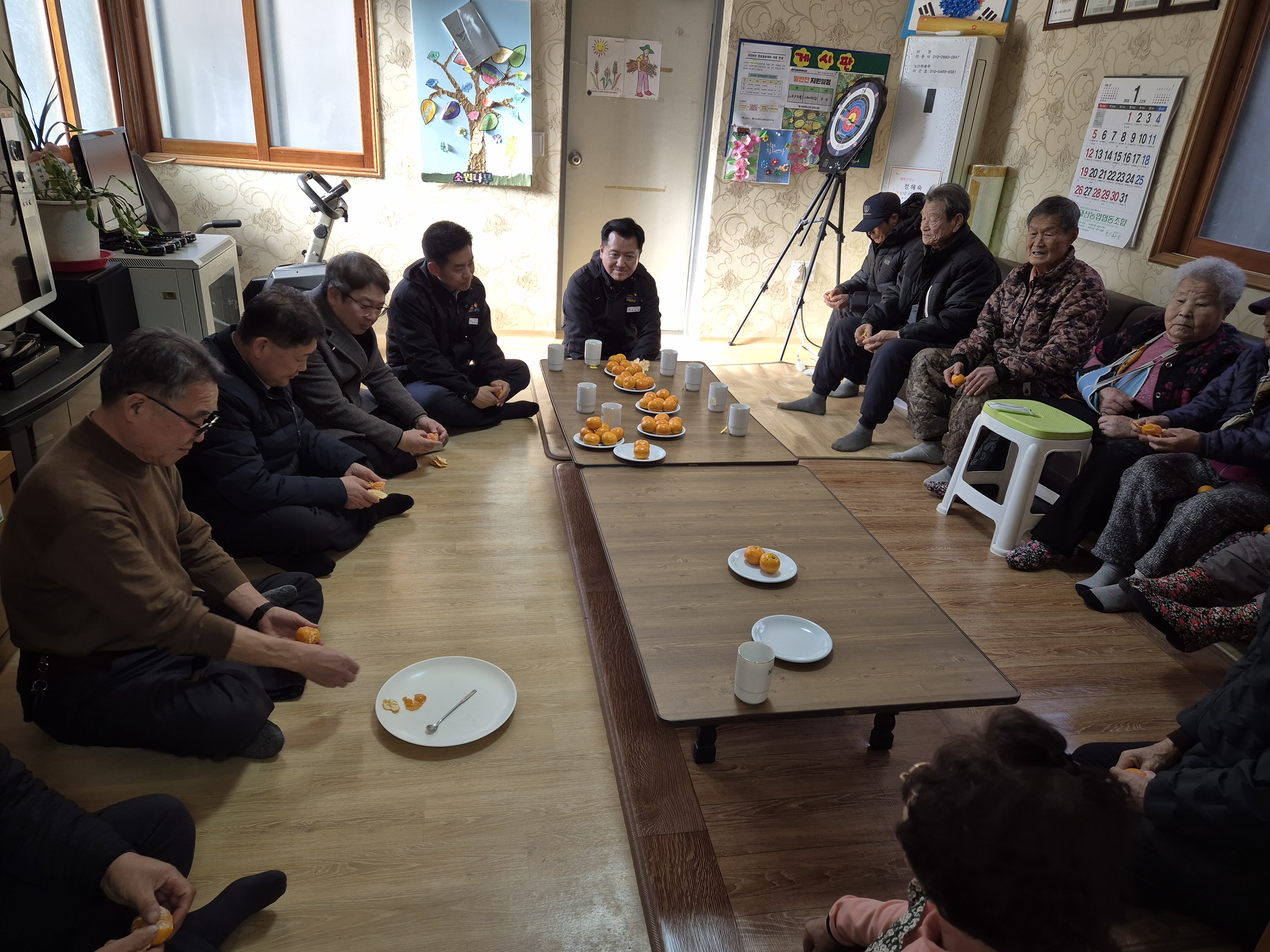 지례면, 을사년 새해맞이 경로당 방문