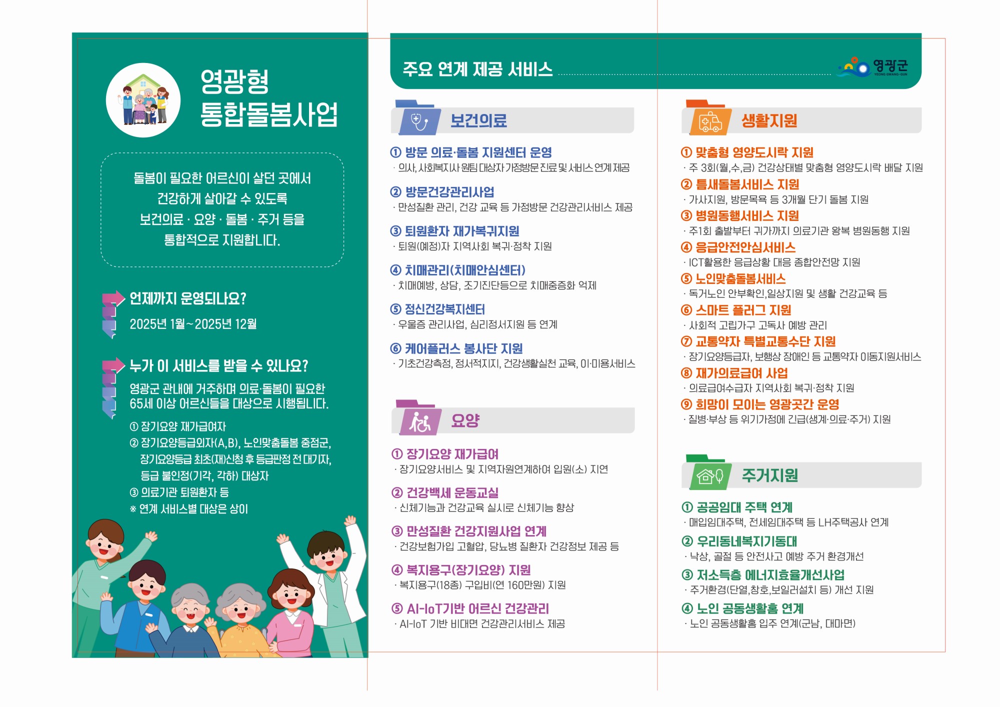 영광형 통합돌봄사업 시행으로 의료·돌봄 공백 해소