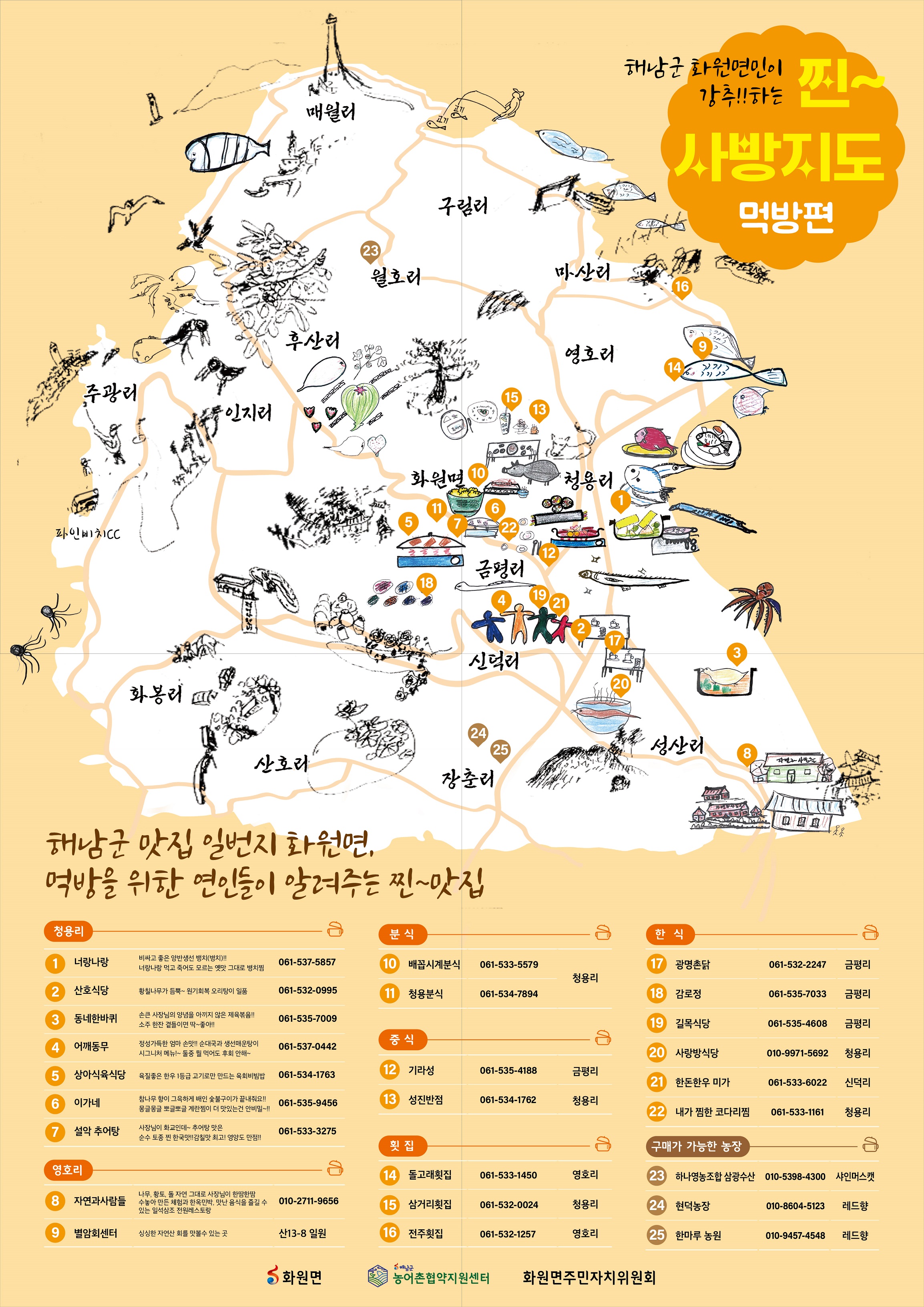 해남군, 주민이 직접 그린 관광지도“방문객 와글와글”