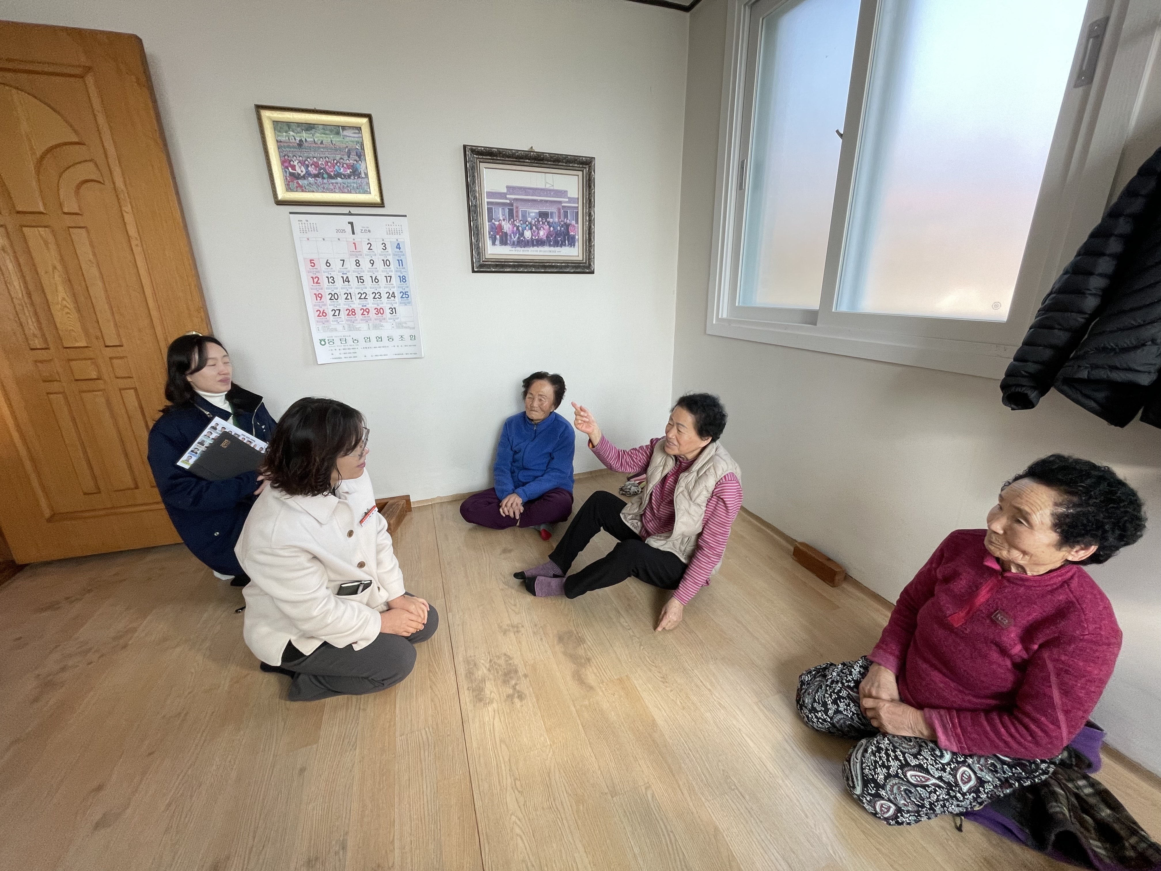 몽탄면, 설맞이 경로당 순회 방문