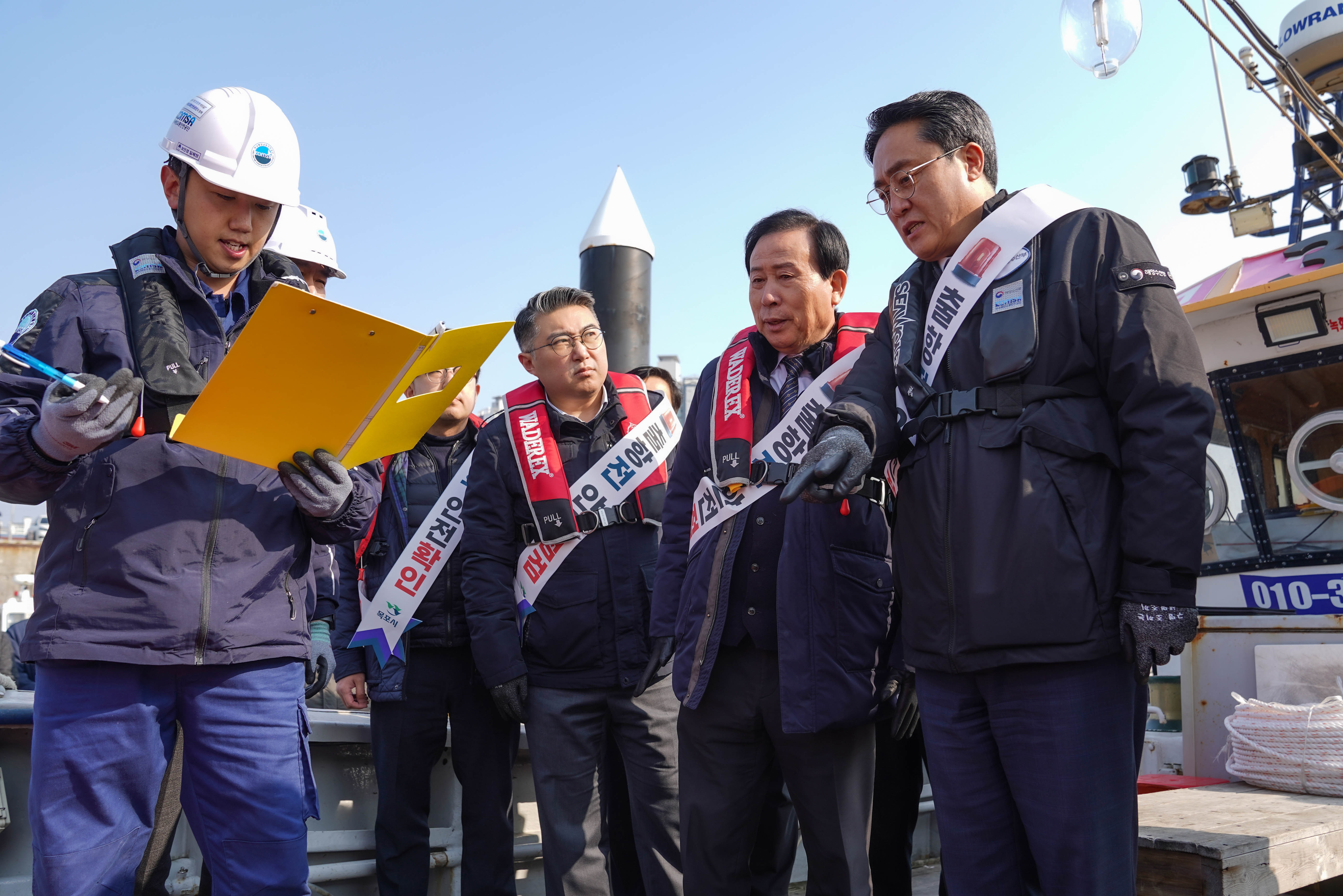 목포시, 설 연휴 낚시어선 합동 안전점검 실시