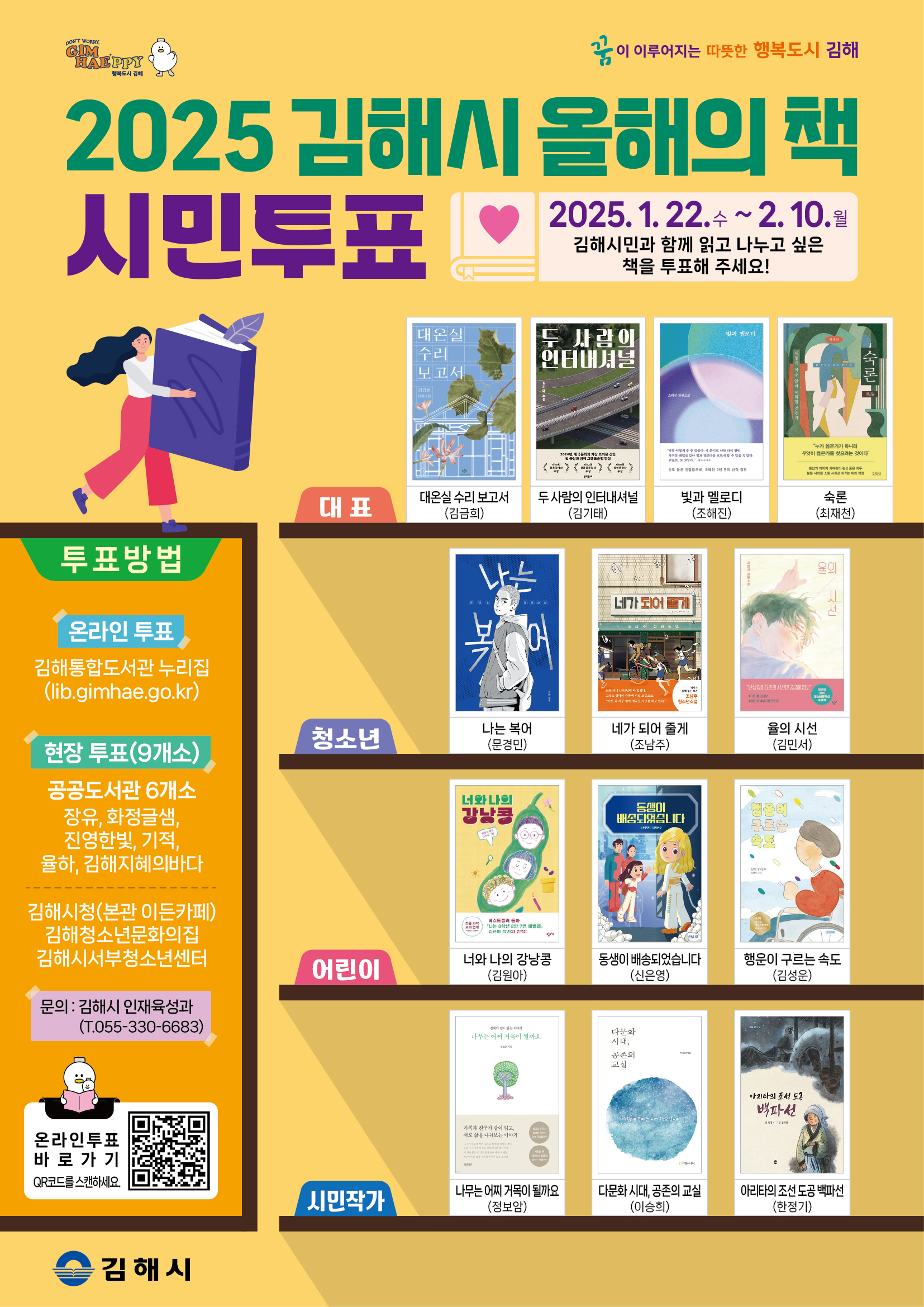 김해시 ‘2025 올해의 책’ 선정 시민 투표