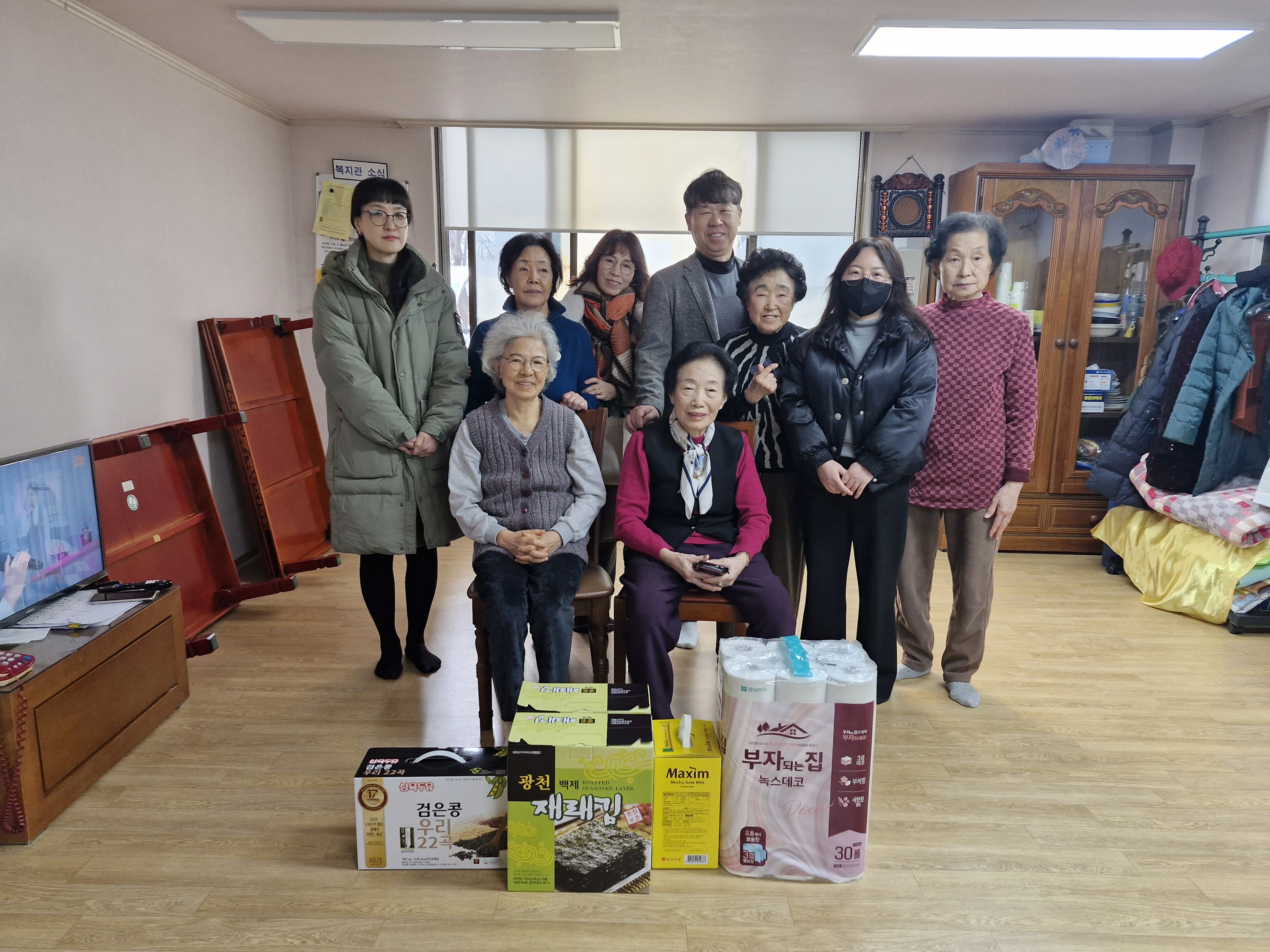 계산4동 주민자치회, 설맞이 경로당 방문 실시