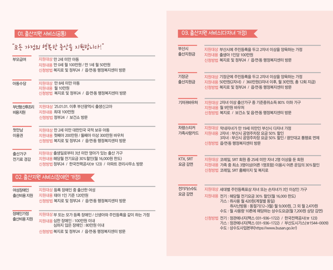 기장군 정관읍, ‘행복한 출산후애(愛) 통합 안내서비스’ 추진