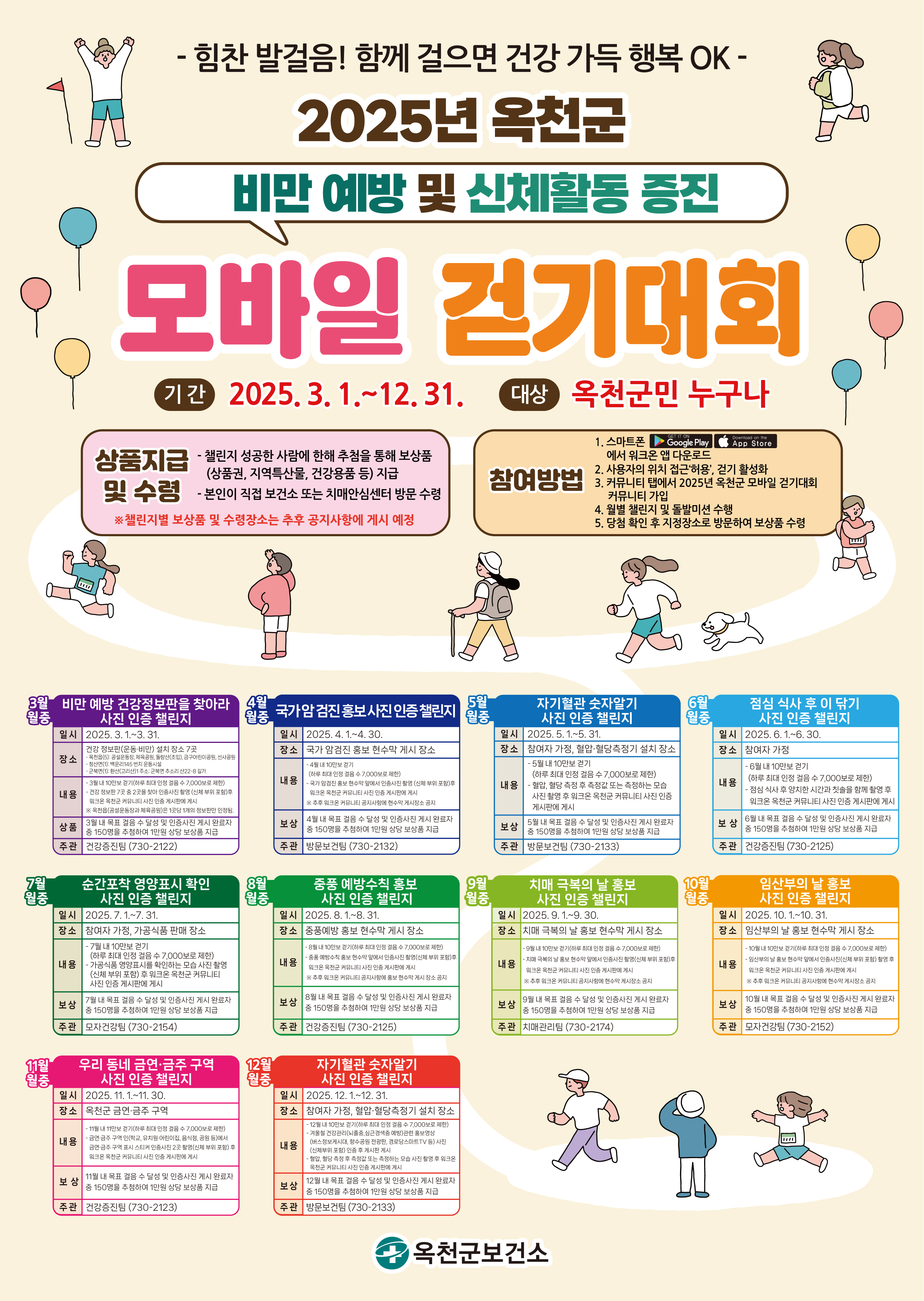 2025년 옥천군 모바일 걷기대회 개최