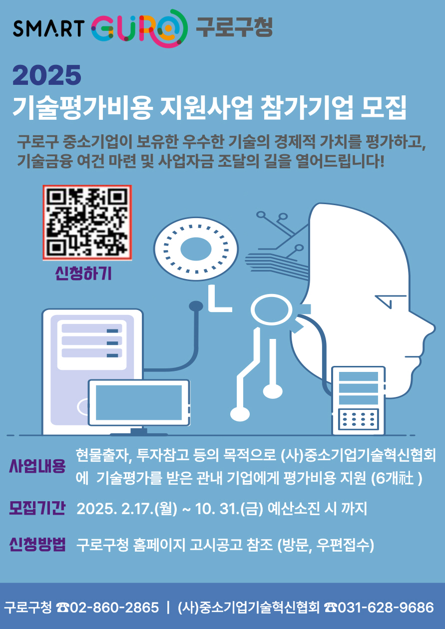 구로구, 기술력 갖춘 중소기업 기술평가·이노비즈 인증 수수료 지원