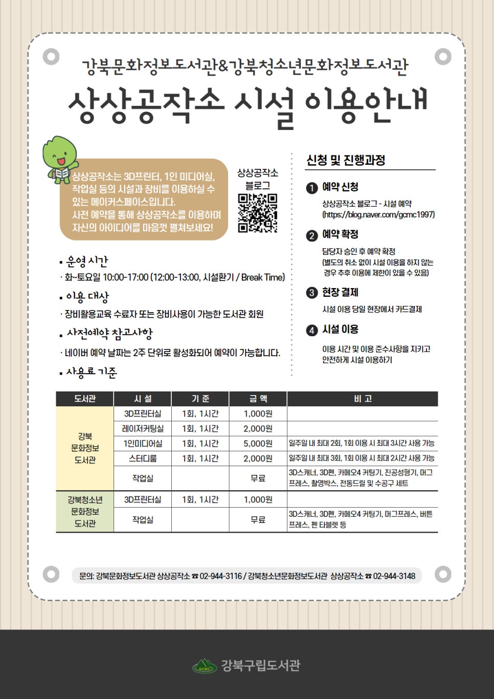 강북구립도서관, 상상공작소 운영 재개… 3월부터 시설 대관 및 메이커 교육 제공
