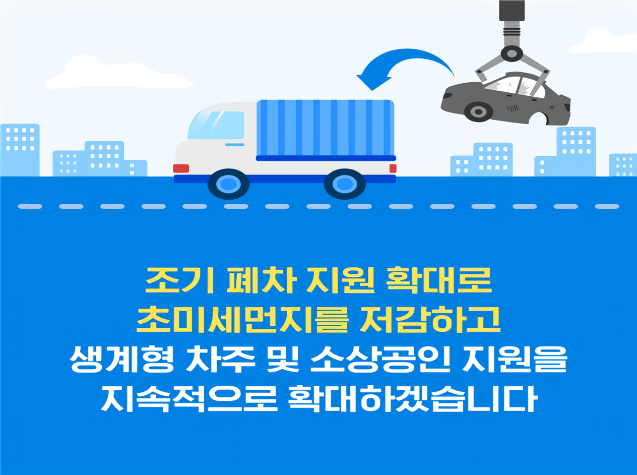 무안군, 노후 자동차 조기폐차 지원 대상 확대