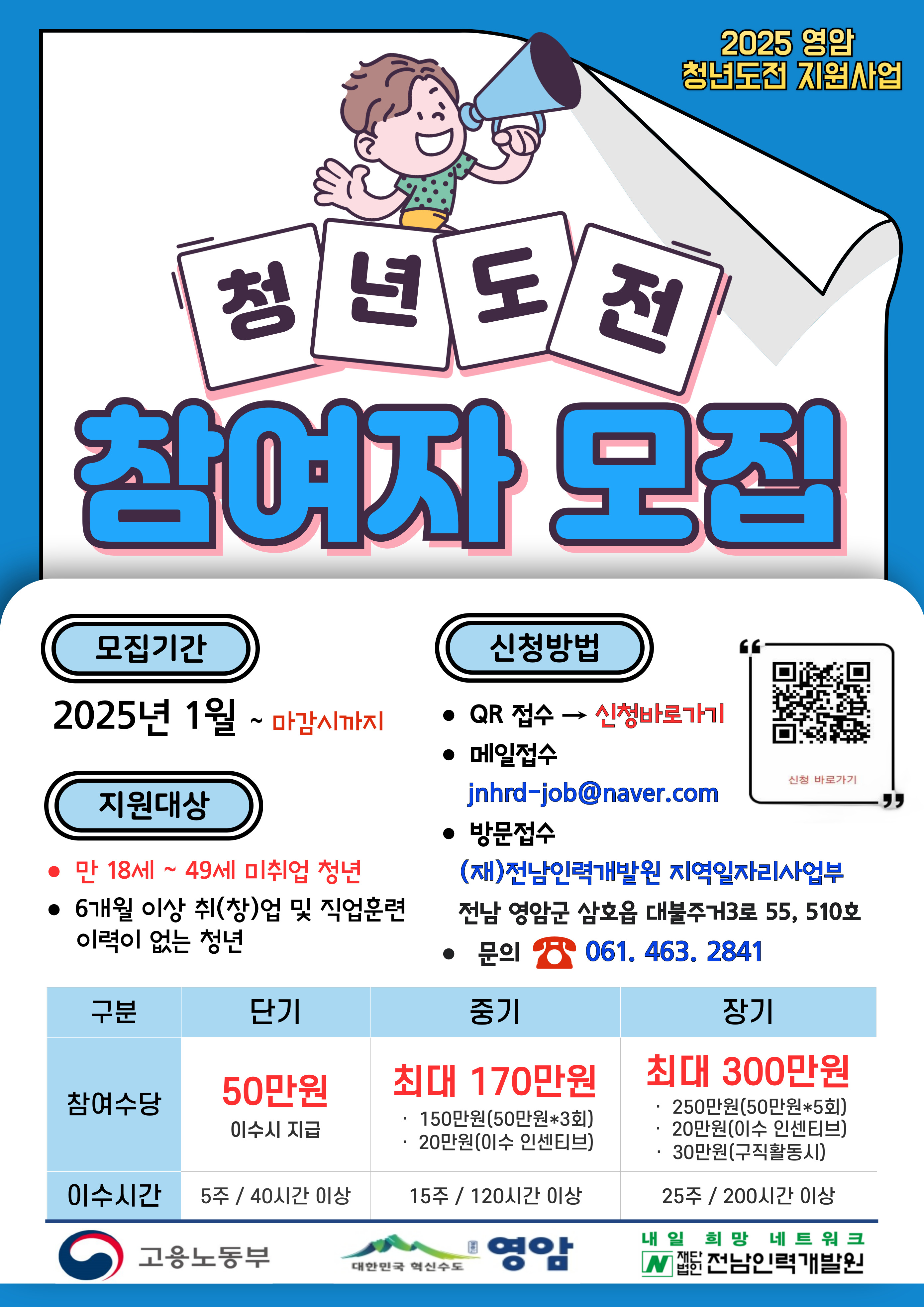 영암군, 청년도전 지원사업 참여자 선착순 모집