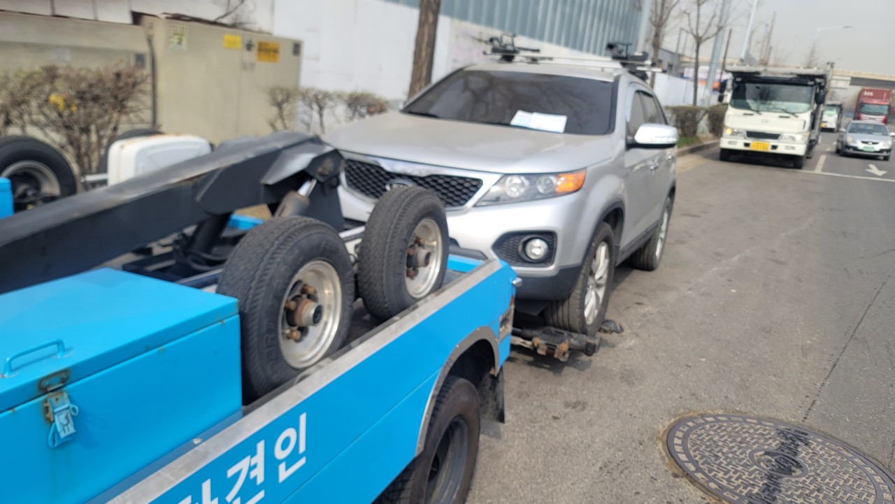 연수구, 중고차수출단지 인근 불법행위 차량 집중 단속