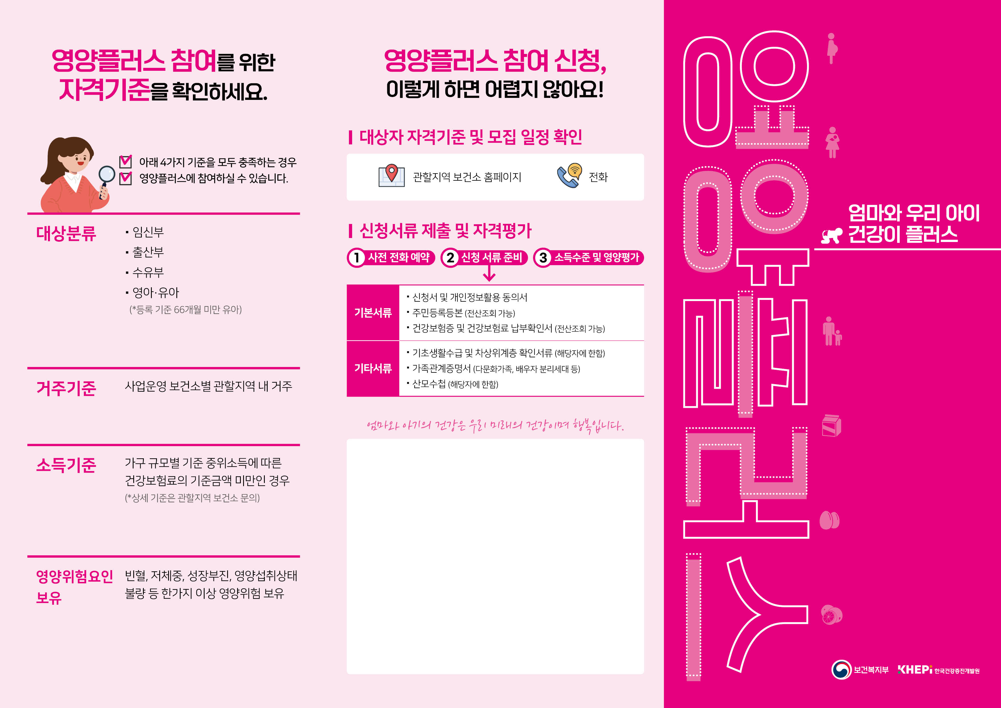 속초시, 2025년 영양플러스 사업대상자 연중 모집