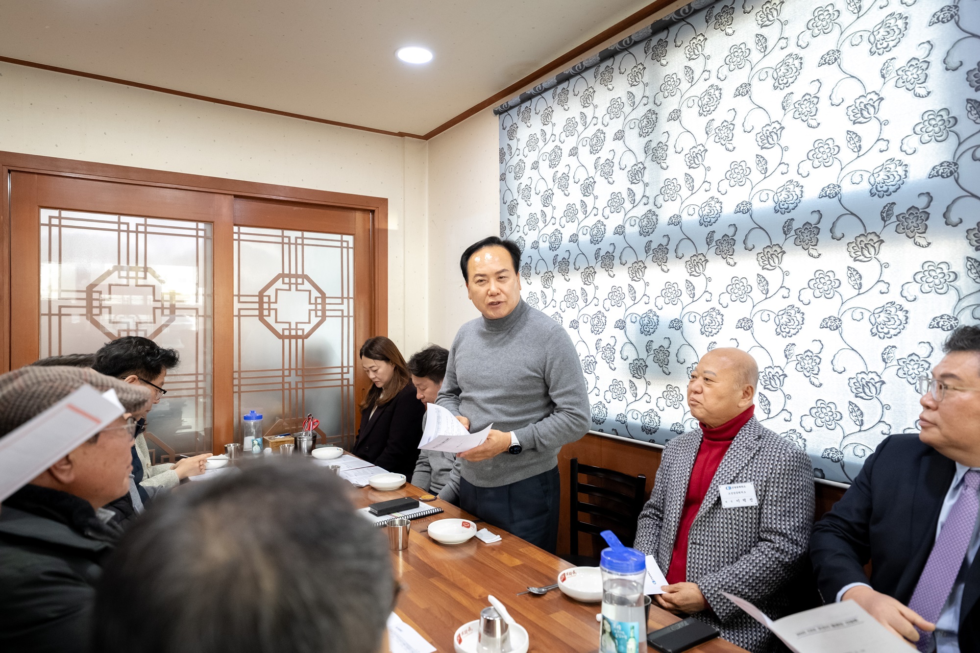 이권재 오산시장, 2025 CES 참관 기업인들과 오찬 간담회