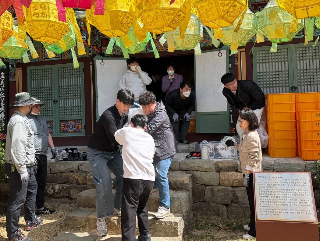 기장군, 산불 확산 대비 장안사 국가유산 보호와 적극적 산불 대응 나서