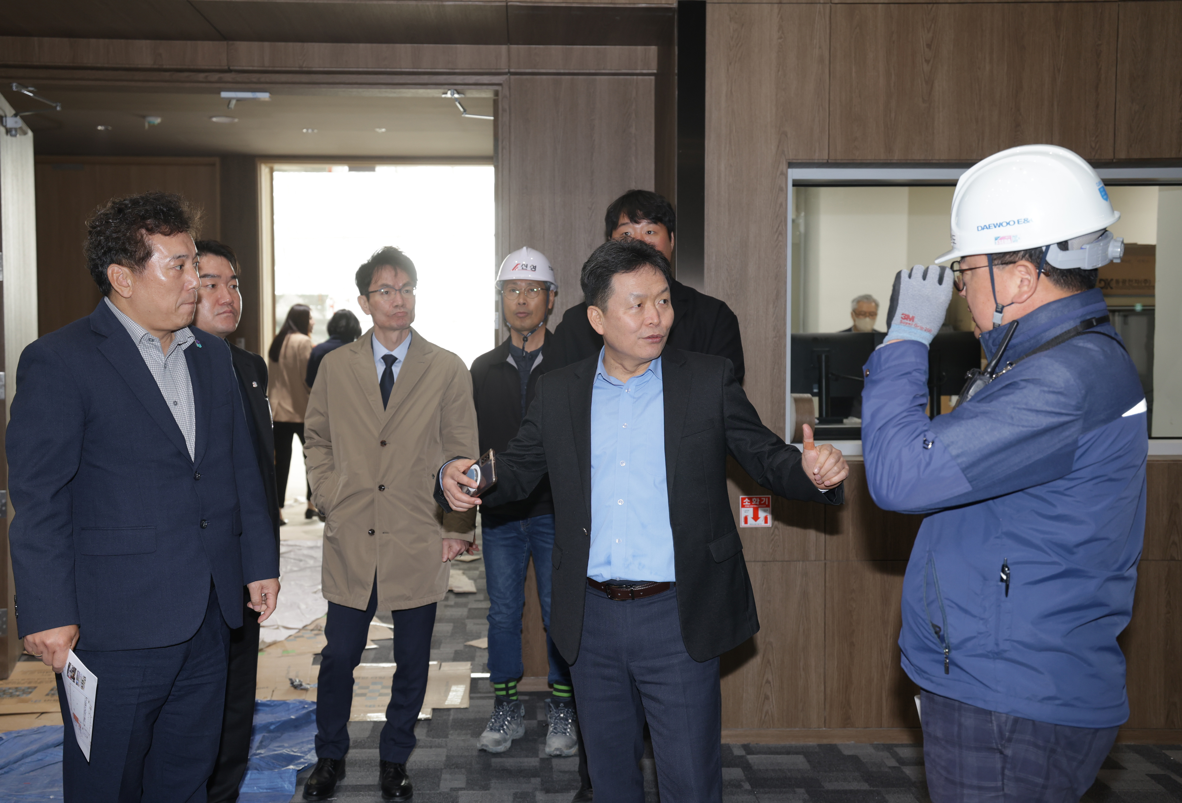신병대 청주부시장, 청주오스코 건립현장 점검