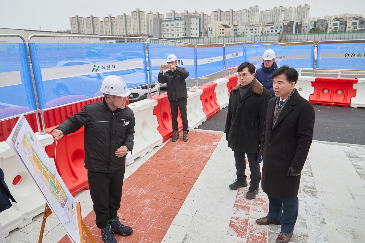 아산시, 모종중학교 개교 맞춰 통학로 기반시설 완벽 마무리