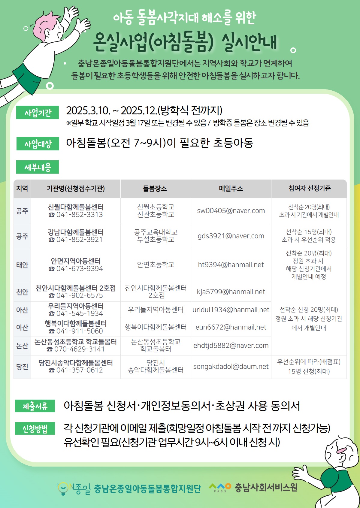 공주시, 아침돌봄 ‘온실’ 실시…돌봄 사각지대 해소