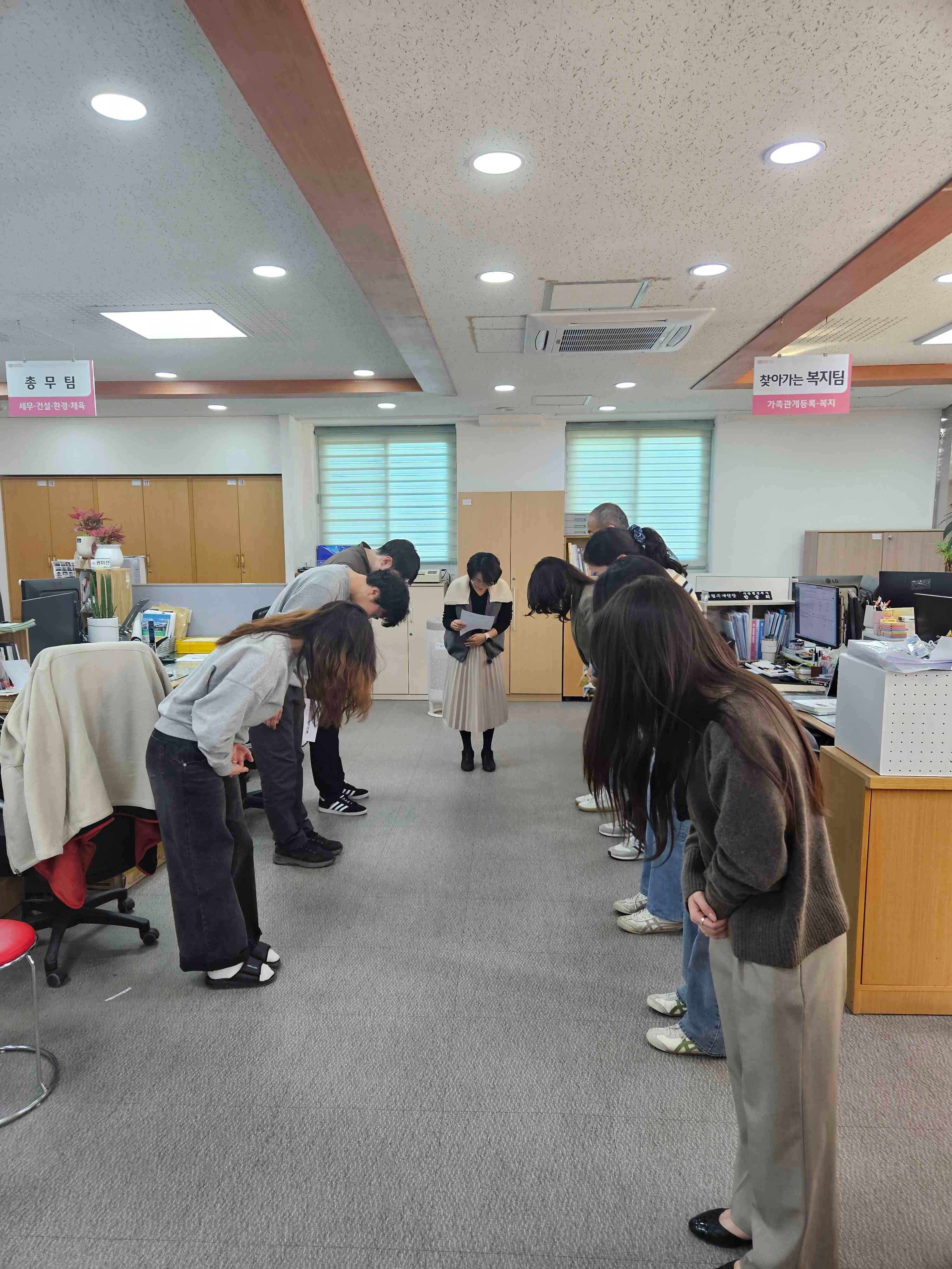 장수군 천천면, 직원 친절 인사 교육 실시