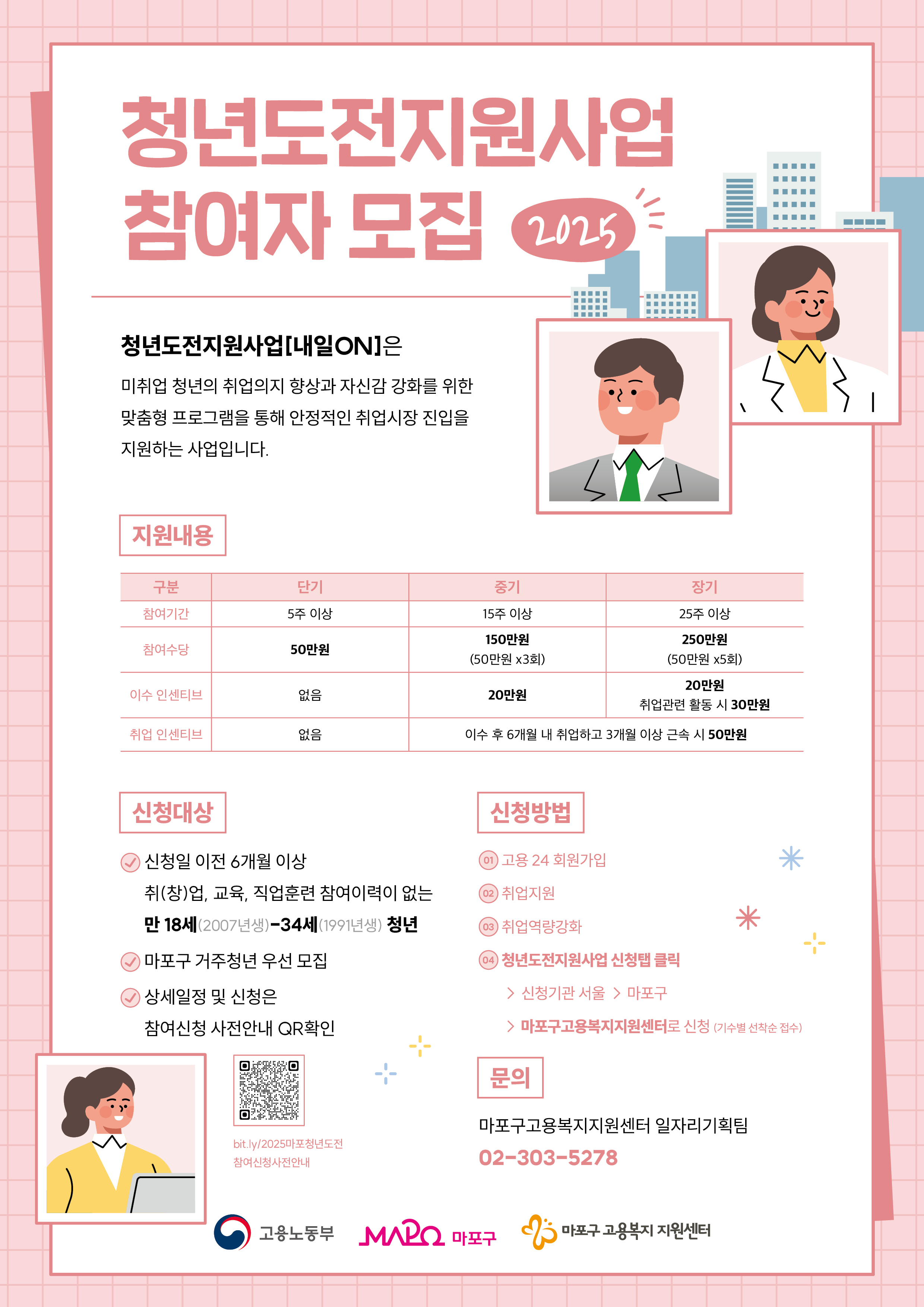 마포구, 미취업 청년 위한 ‘청년도전 지원사업’ 참여자 모집