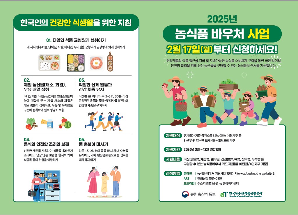 은평구, 농식품 바우처 24일부터 접수