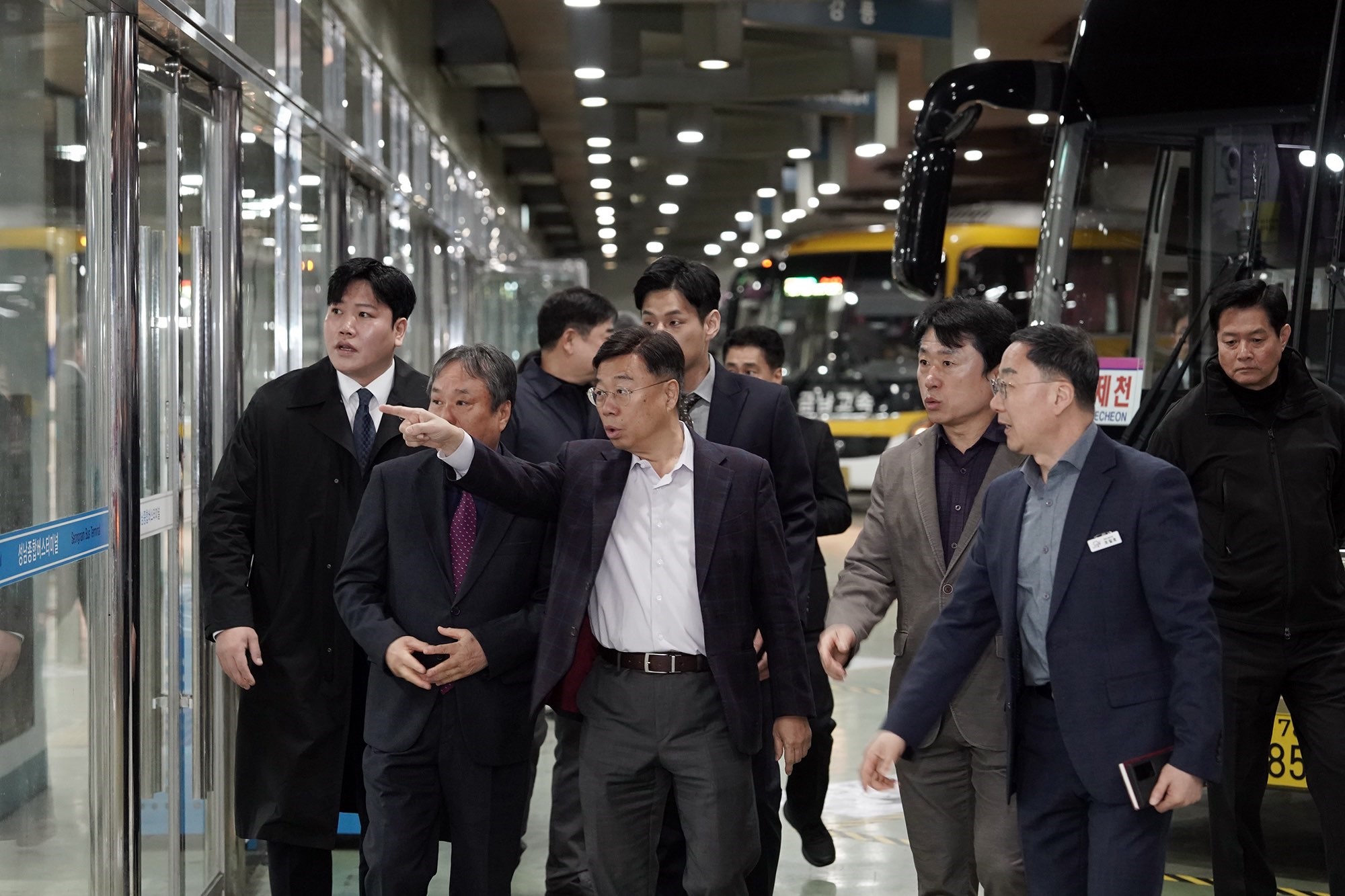 신상진 성남시장, 정상운행 개시한 성남종합버스터미널 방문