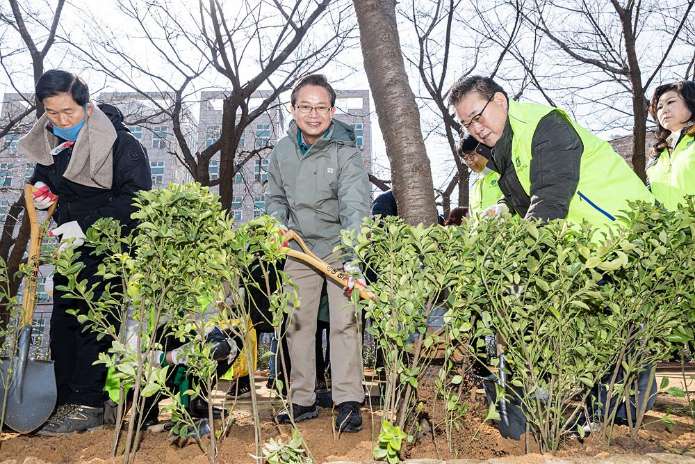 나무 한 그루, 추억 한 조각…영등포구, 나무심기 행사 개최