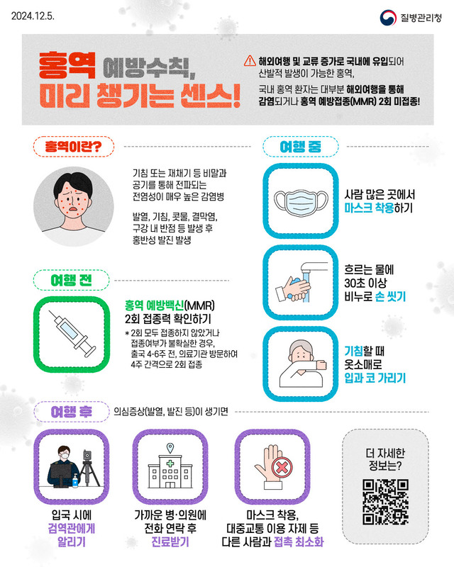 오산시, 전세계 홍역 유행으로“예방접종·감염예방수칙 당부”