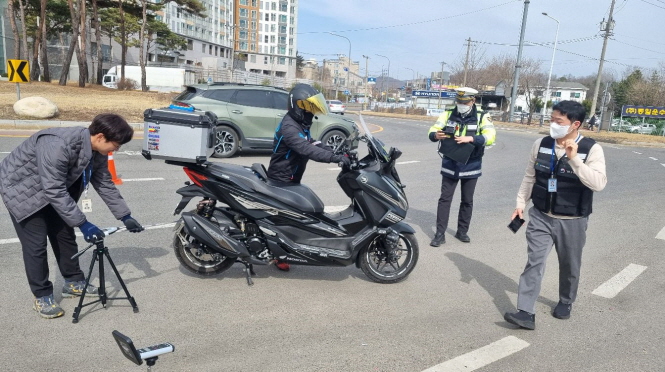 파주시 이륜차 불법 개조, 소음 합동단속 실시