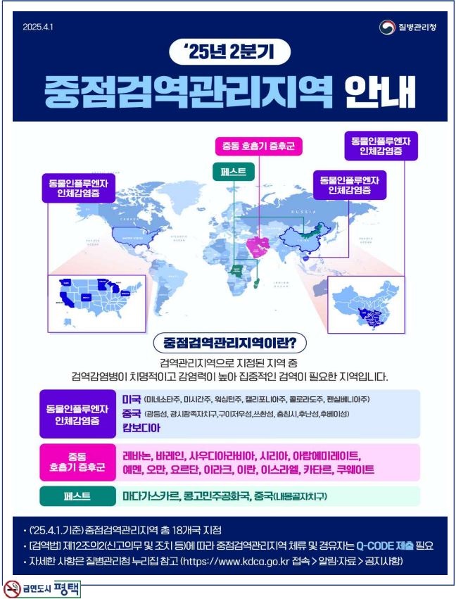 감염병 유입방지!! 중점검역관리지역을 아시나요?